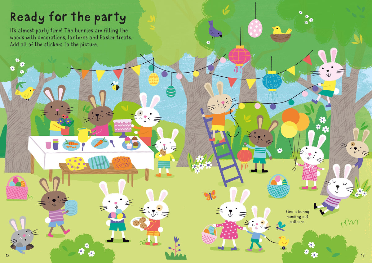 Little First Sticker Book Easter Bunnies interior 1 (ISBN 9781803701059) [onix-asset:b793e83bb7e0a029d4a9a0ba2ab69cceff46f9626d9cd3a1d9bd3aaf8ade4bdd]