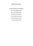 A Nosey Parker Cozy Mystery