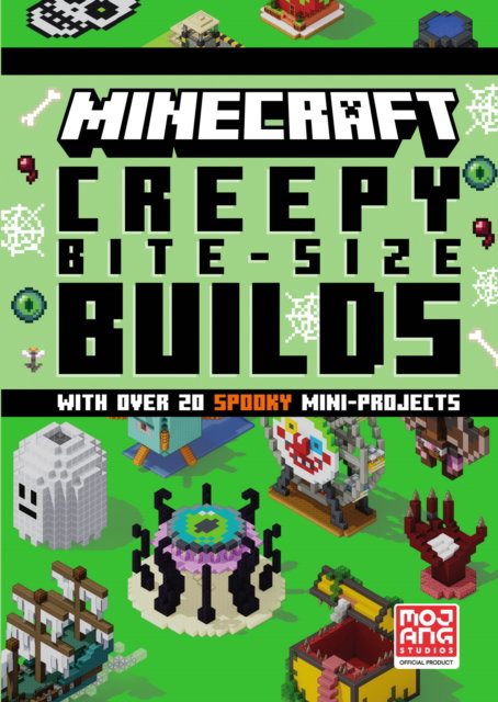 Minecraft Creepy Bite-Size Builds cover (ISBN 9780008732998)