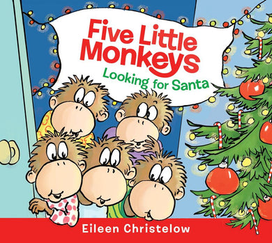 Five Little Monkeys Looking for Santa Board Book-Children’s picture books-買書書 BuyBookBook