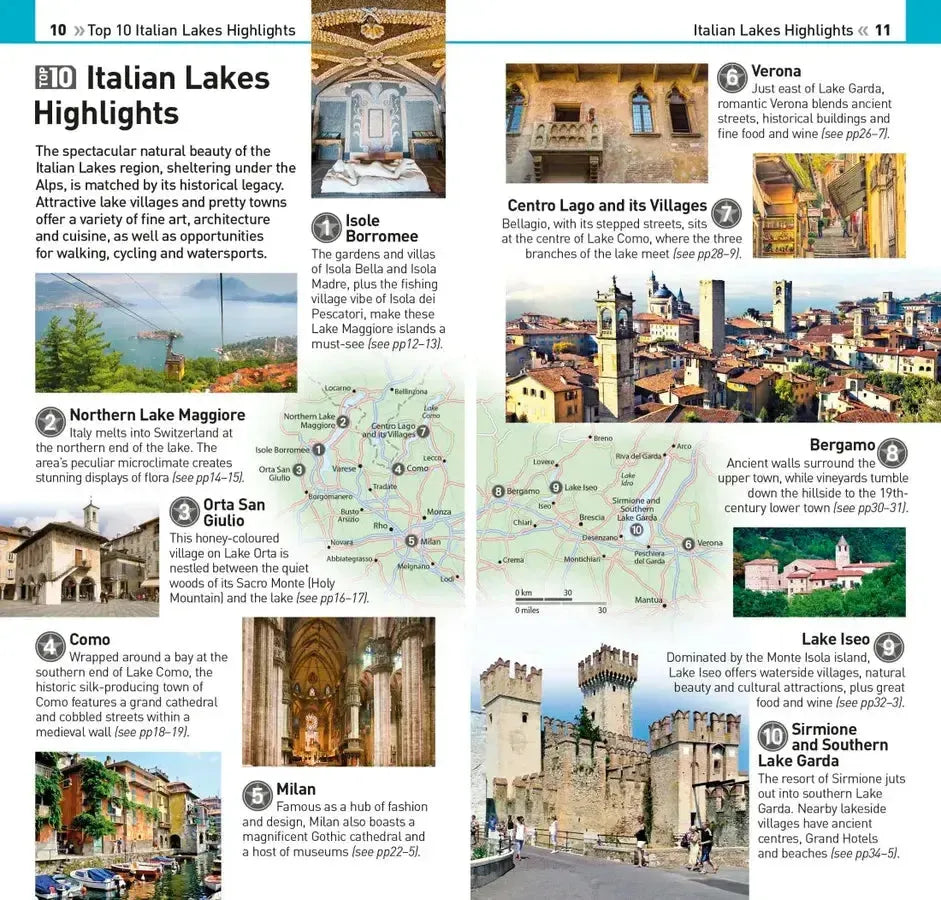 DK Top 10 Italian Lakes US - Paperback / softback