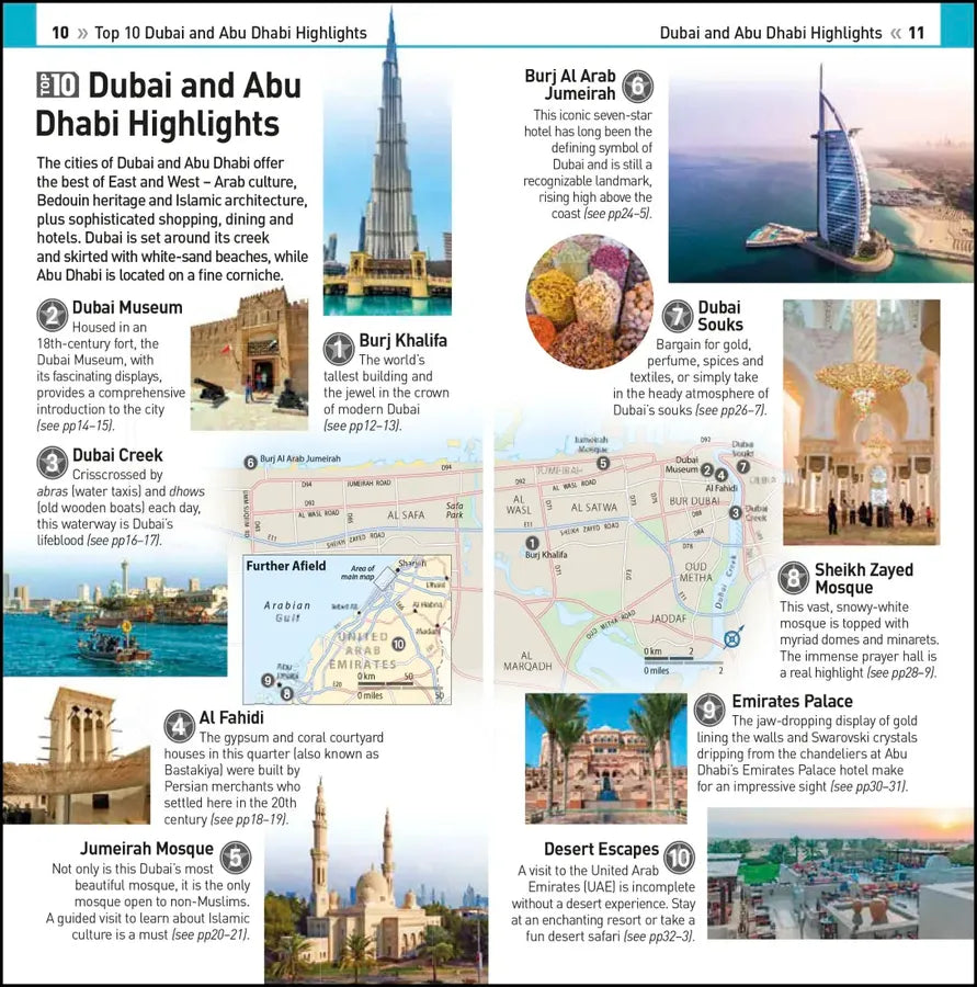 DK Top 10 Dubai and Abu Dhabi US - Paperback / softback (9780241622339)