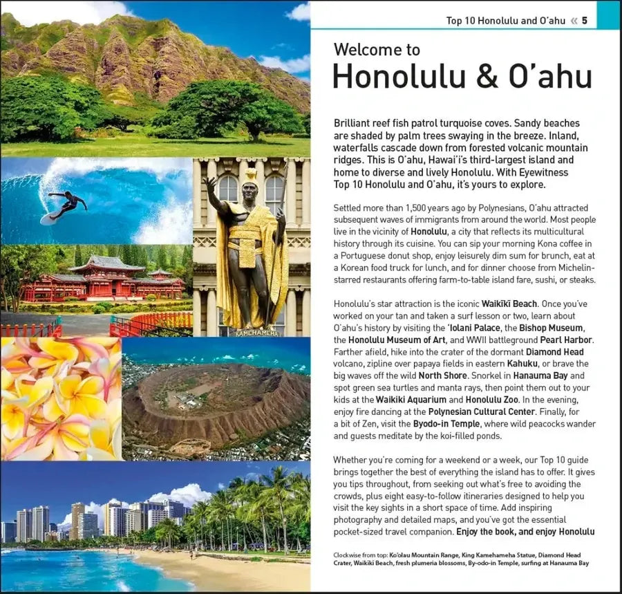 DK Top 10 Honolulu and O'ahu US - Paperback / softback (9780241622346)