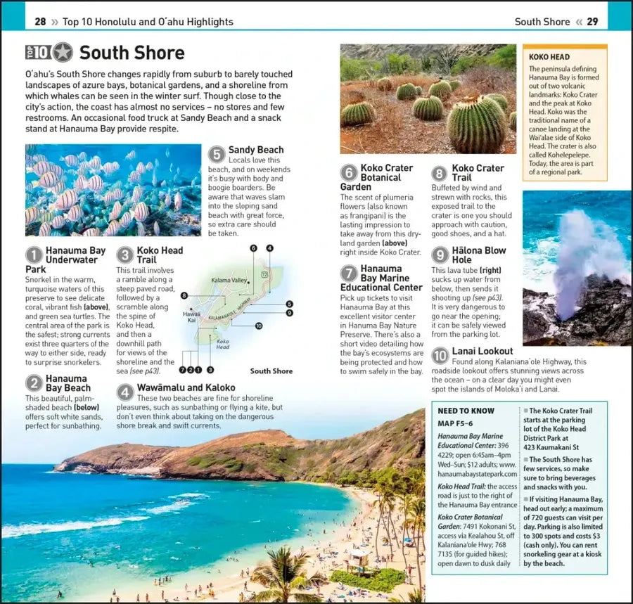 DK Top 10 Honolulu and O'ahu US - Paperback / softback (9780241622346)