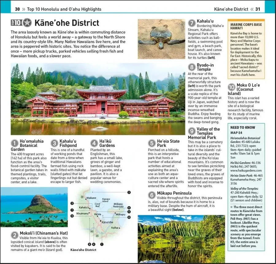 DK Top 10 Honolulu and O'ahu US - Paperback / softback (9780241622346)