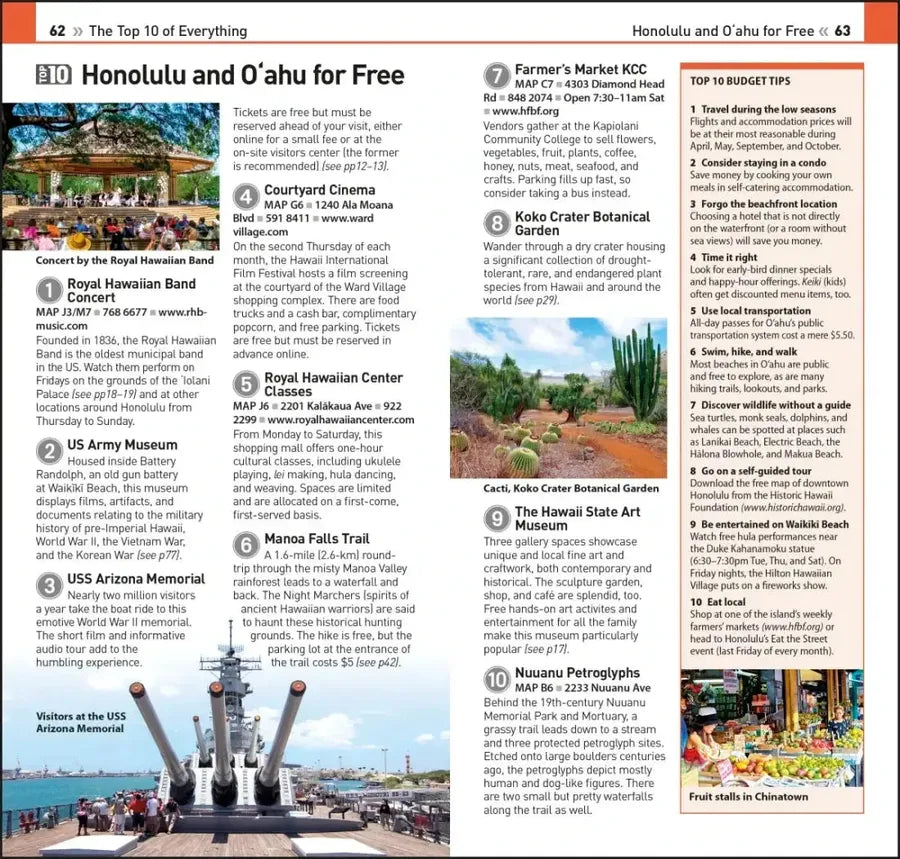 DK Top 10 Honolulu and O'ahu US - Paperback / softback (9780241622346)