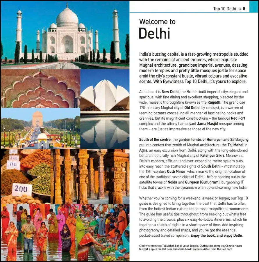 DK Top 10 Delhi US - Paperback / softback