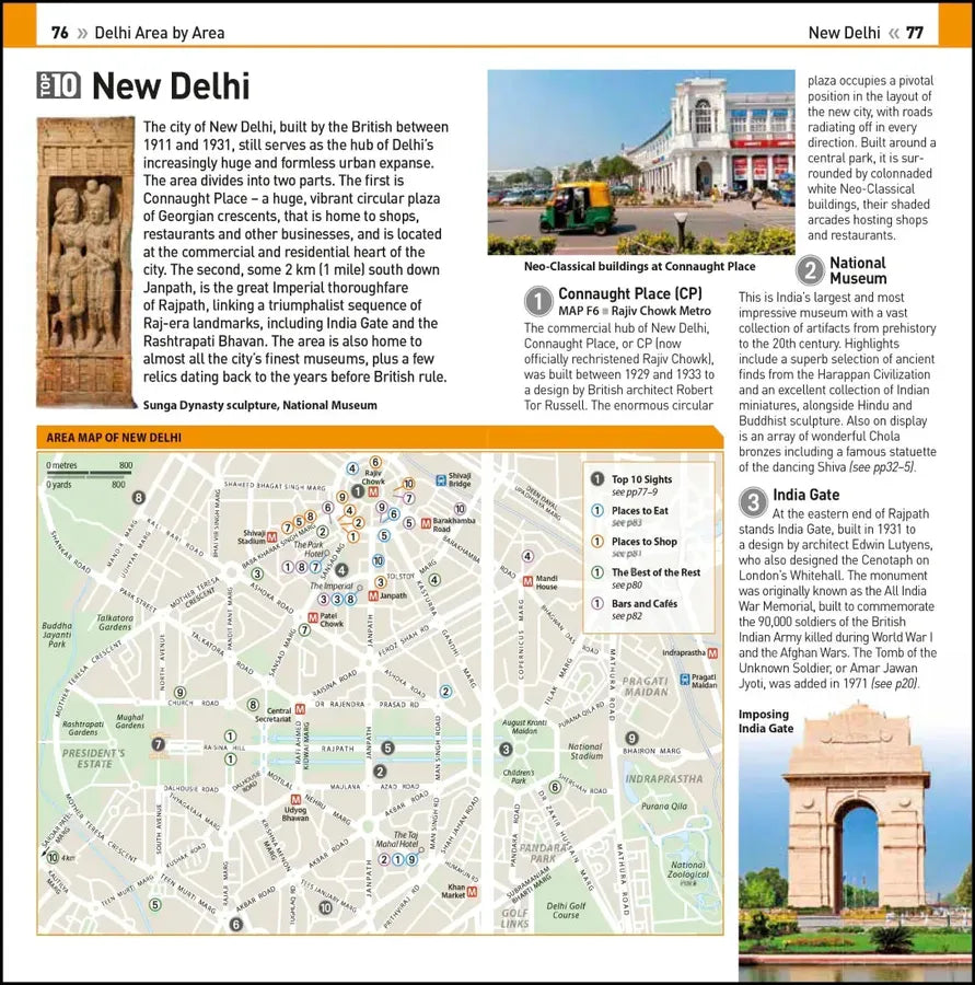 DK Top 10 Delhi US - Paperback / softback