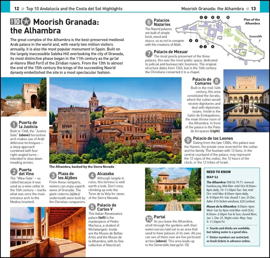DK Top 10 Andalucia and the Costa del Sol US - Paperback / softback (9780241663080)