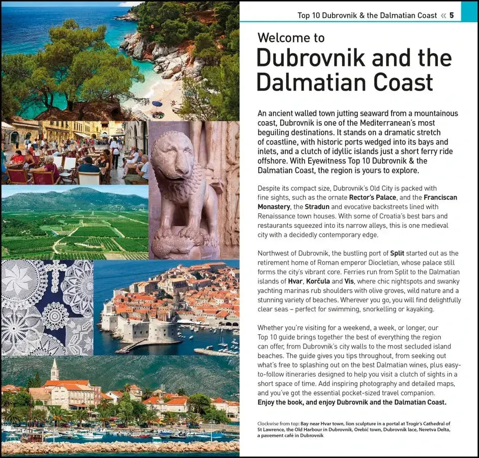 DK Top 10 Dubrovnik and the Dalmatian Coast US - Paperback / softback