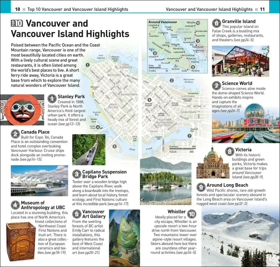 DK Top 10 Vancouver and Vancouver Island US - Paperback / softback
