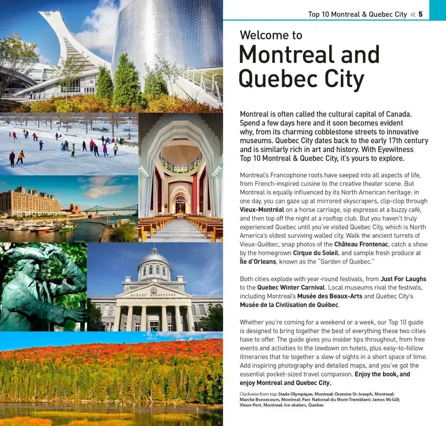 DK Top 10 Montreal and Quebec City US - Paperback / softback