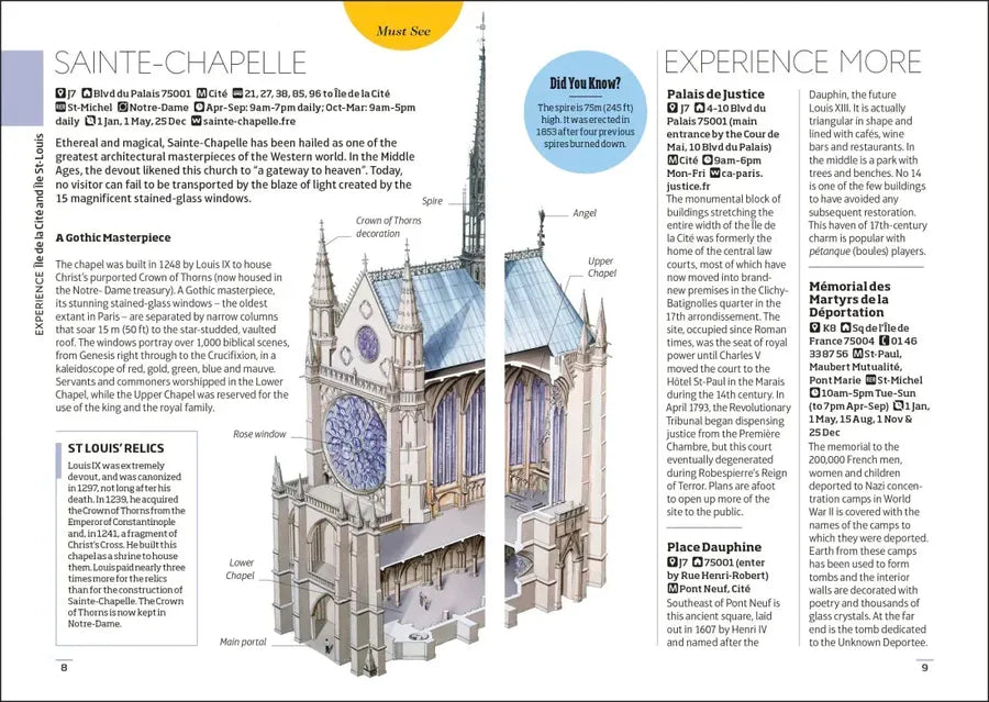 DK Paris Mini Map and Guide US - Paperback / softback