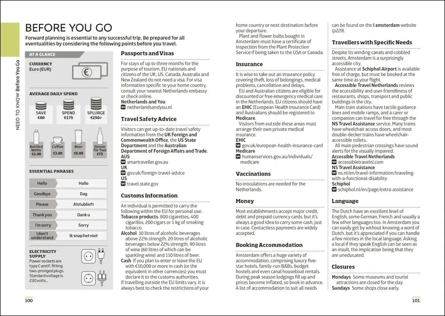 DK Amsterdam Mini Map and Guide US - Paperback / softback