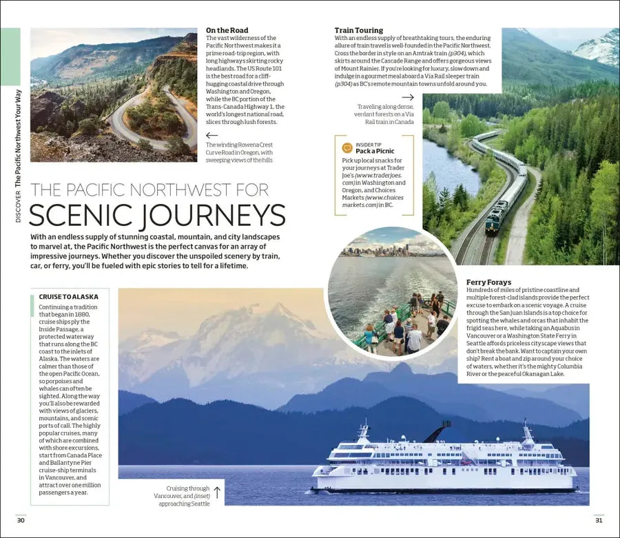 DK Pacific Northwest: Oregon, Washington and British Columbia US - Paperback / softback
