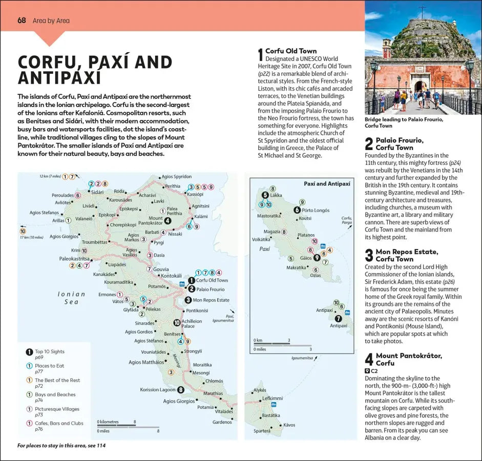 DK Top 10 Corfu and the Ionian Islands US - Paperback / softback (9780241722008)