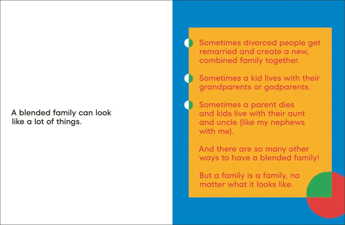 A Kids Book About Blended Families US - Hardback