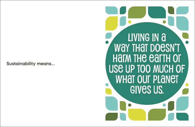 A Kids Book About Sustainability US - Hardback