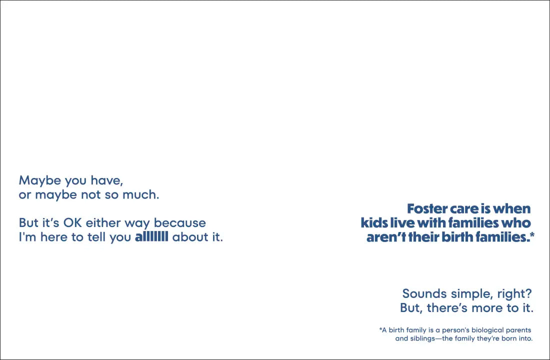 A Kids Book About Being in Foster Care US - Hardback