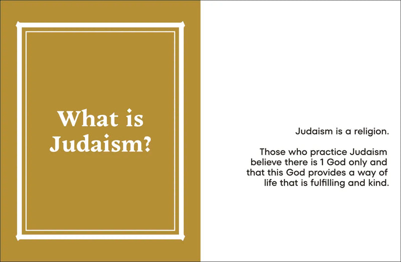 A Kids Book About Judaism US - Hardback