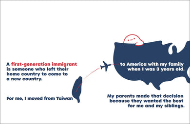 A Kids Book About First Generation Immigrants US - Hardback