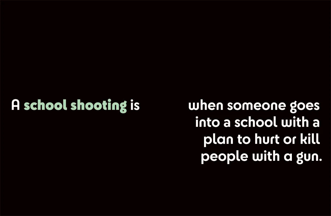 A Kids Book About School Shootings US - Hardback