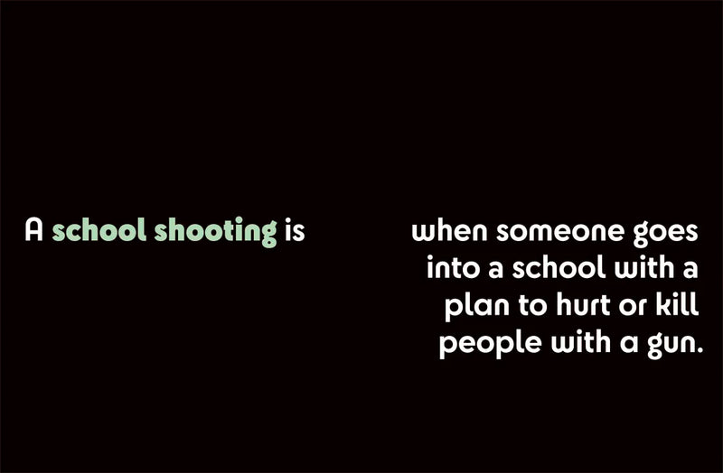A Kids Book About School Shootings US - Hardback