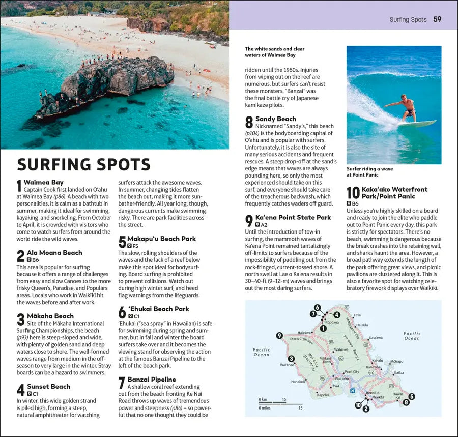 DK Top 10 Honolulu and O'ahu US - Paperback / softback (9780241622346)