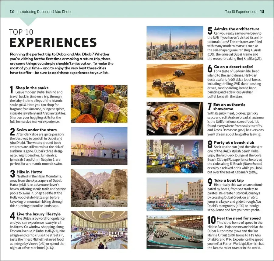 DK Top 10 Dubai and Abu Dhabi US - Paperback / softback