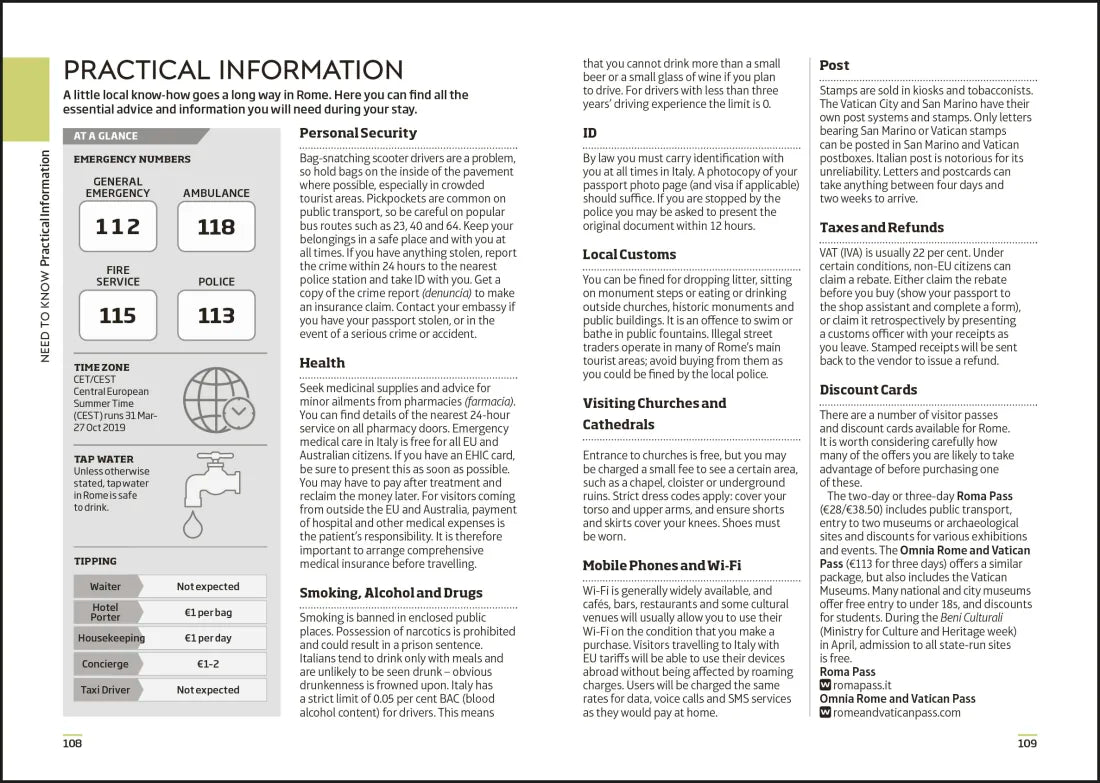 DK Rome Mini Map and Guide US - Paperback / softback