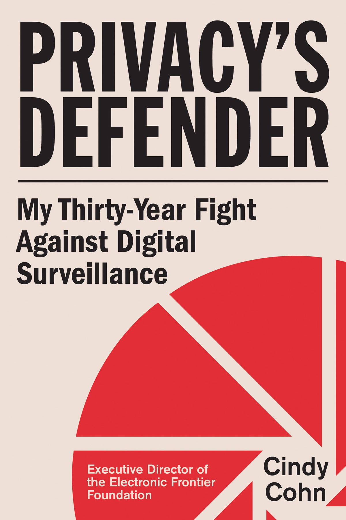 Privacy's Defender cover (ISBN 9780262063814)