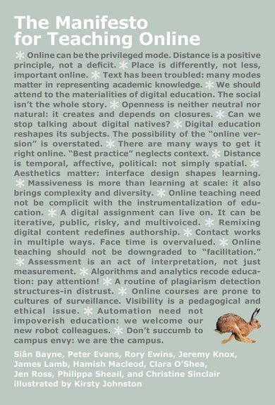 The Manifesto for Teaching Online-Education-買書書 BuyBookBook