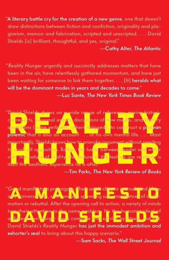 Reality Hunger-Literature and Literary studies-買書書 BuyBookBook