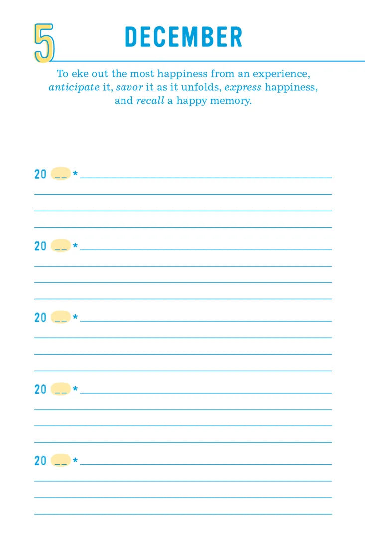 The Happiness Project One-Sentence Journal US - Diary or journal