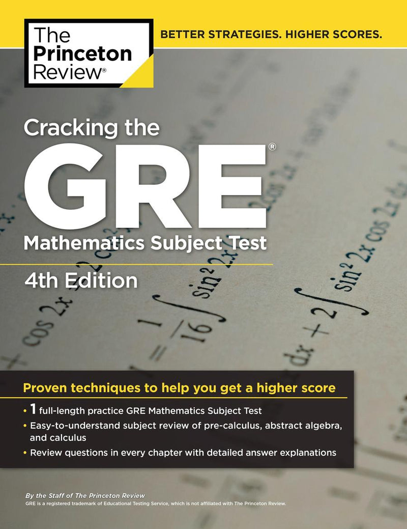 Cracking the GRE Mathematics Subject Test, 4th Edition-Education-買書書 BuyBookBook
