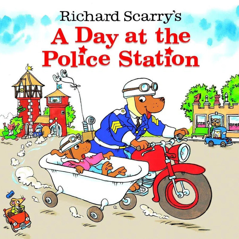 Richard Scarry's A Day at the Police Station-Children’s / Teenage fiction: General and modern fiction-買書書 BuyBookBook