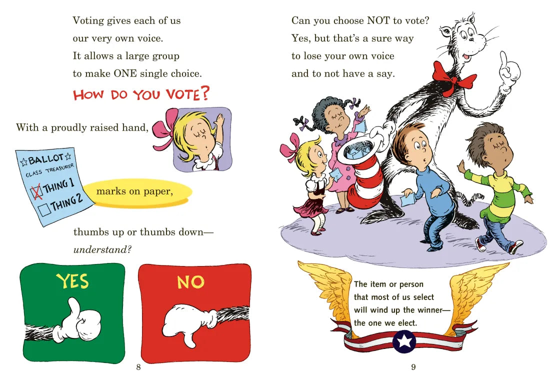 One Vote, Two Votes, I Vote, You Vote US - Hardback (9780399555985)