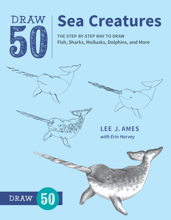 Draw 50 Sea Creatures-Art: general-買書書 BuyBookBook