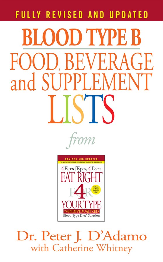 Blood Type B Food, Beverage and Supplement Lists-Family and health-買書書 BuyBookBook