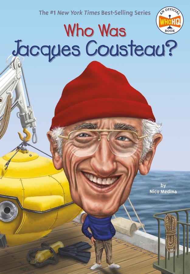 Who Was Jacques Cousteau?-Children’s / Teenage general interest: Biography and autobiography-買書書 BuyBookBook