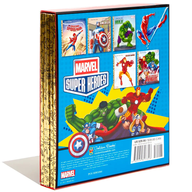 Marvel Super Heroes Little Golden Book Library US - Multiple-component retail product, boxed