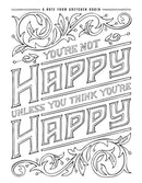 The Happiness Project Mini Posters: A Coloring Book US - Paperback / softback