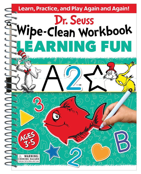 Dr. Seuss Wipe-Clean Workbook: Learning Fun-Children’s interactive and activity books and kits-買書書 BuyBookBook