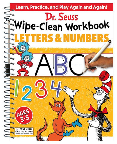 Dr. Seuss Wipe-Clean Workbook: Letters and Numbers-Children’s Educational: Language/ literature/ literacy-買書書 BuyBookBook