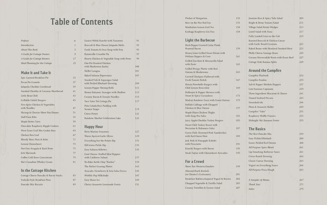 The Essential Cottage Cookbook CA - Hardback