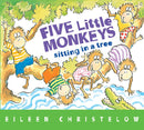 Five Little Monkeys Sitting in a Tree Board Book-Children’s Early years / early learning concepts-買書書 BuyBookBook