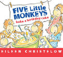 Five Little Monkeys Bake a Birthday Cake Board Book-Children’s / Teenage fiction: General and modern fiction-買書書 BuyBookBook