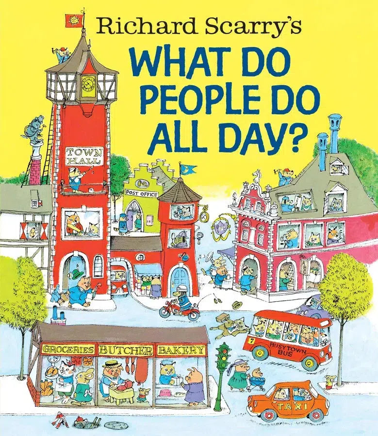 Richard Scarry's What Do People Do All Day?-Children’s / Teenage fiction: Nature and animal stories-買書書 BuyBookBook