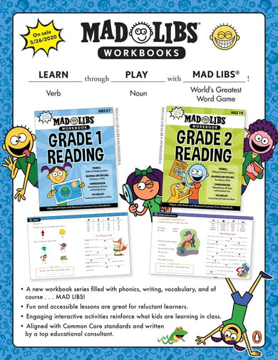 Mad Libs Workbook: Grade 2 Reading US - Paperback / softback