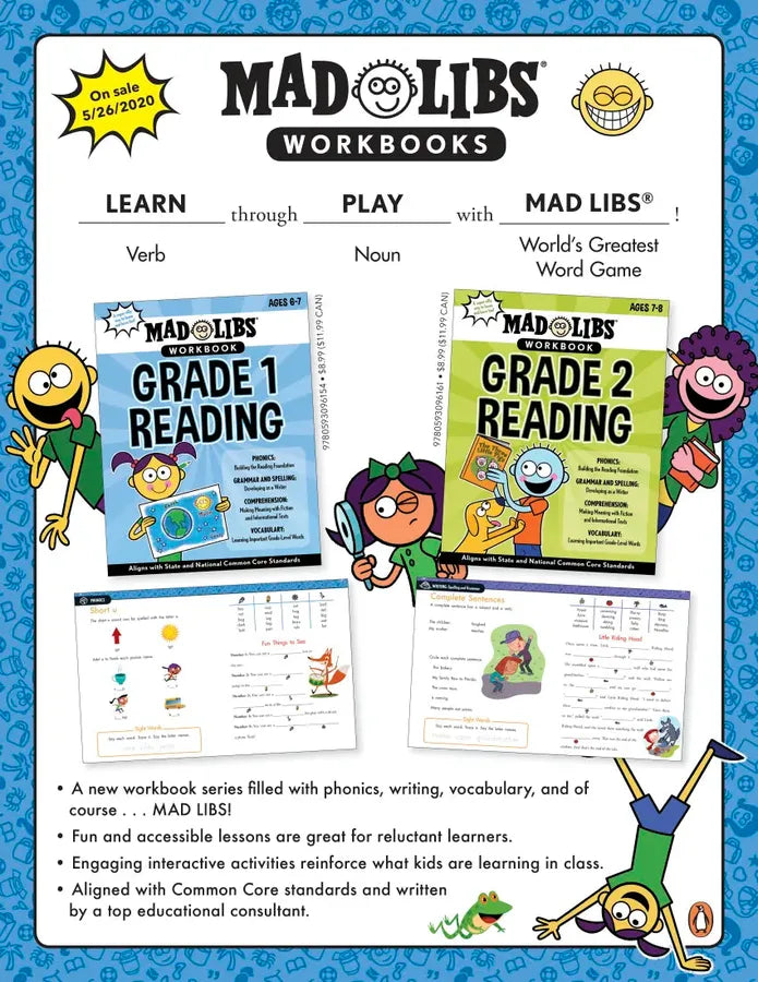 Mad Libs Workbook: Grade 2 Reading US - Paperback / softback